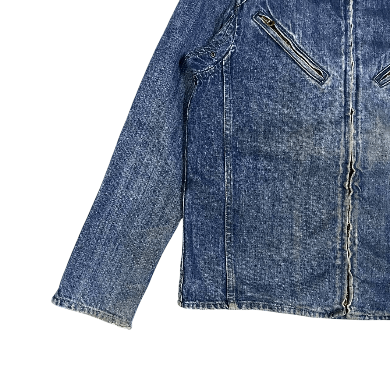 Paul Smith Red Ear Vintage Pual Smith Red Ear Selvedge Denim Biker Jacket Size US M / EU 48-50 / 2 - 3 Thumbnail
