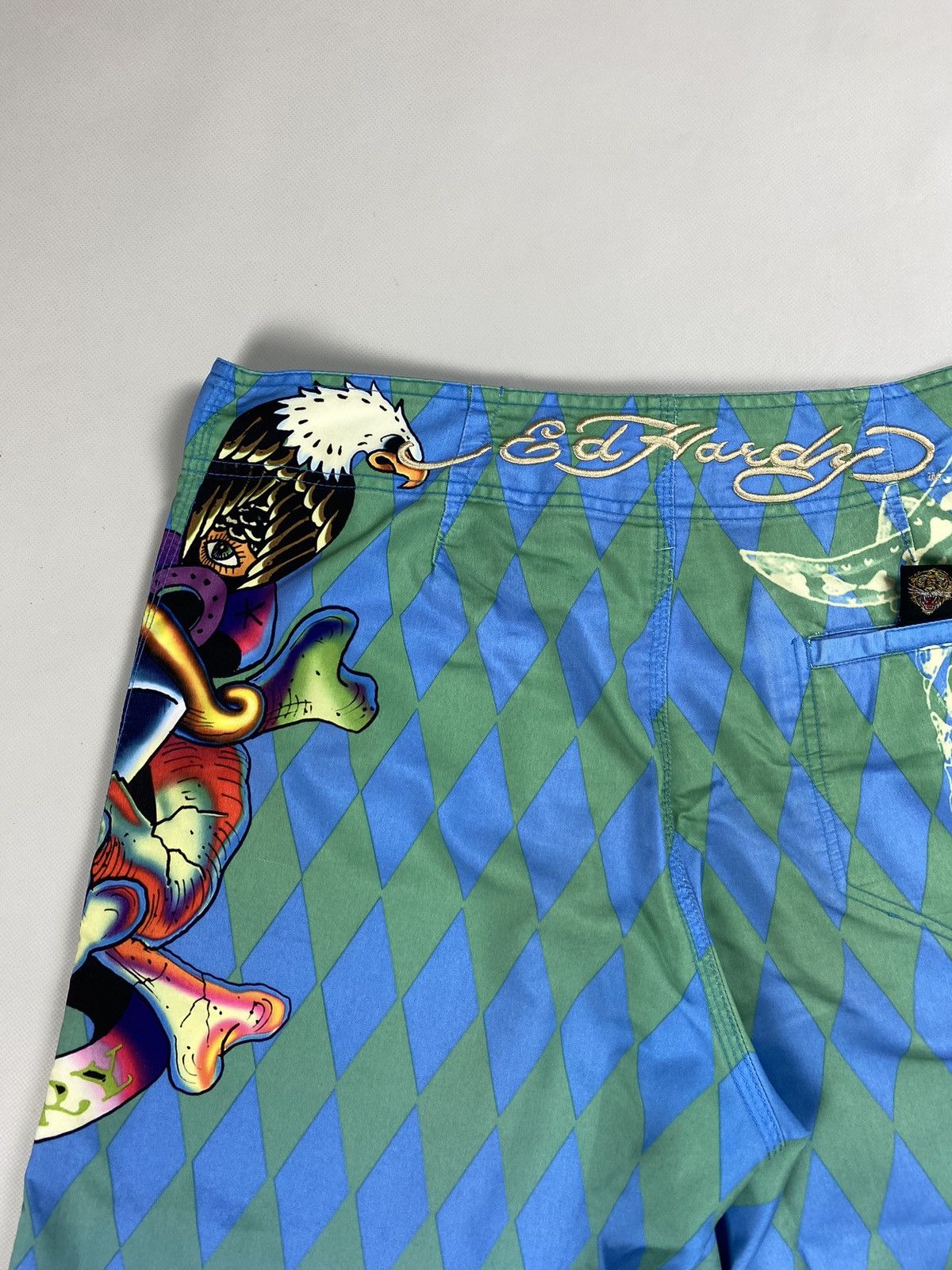 Ed Hardy Ed Hardy Y2K men’s overprinted surf swim shorts size ~ 32 Size US 32 / EU 48 - 25 Thumbnail