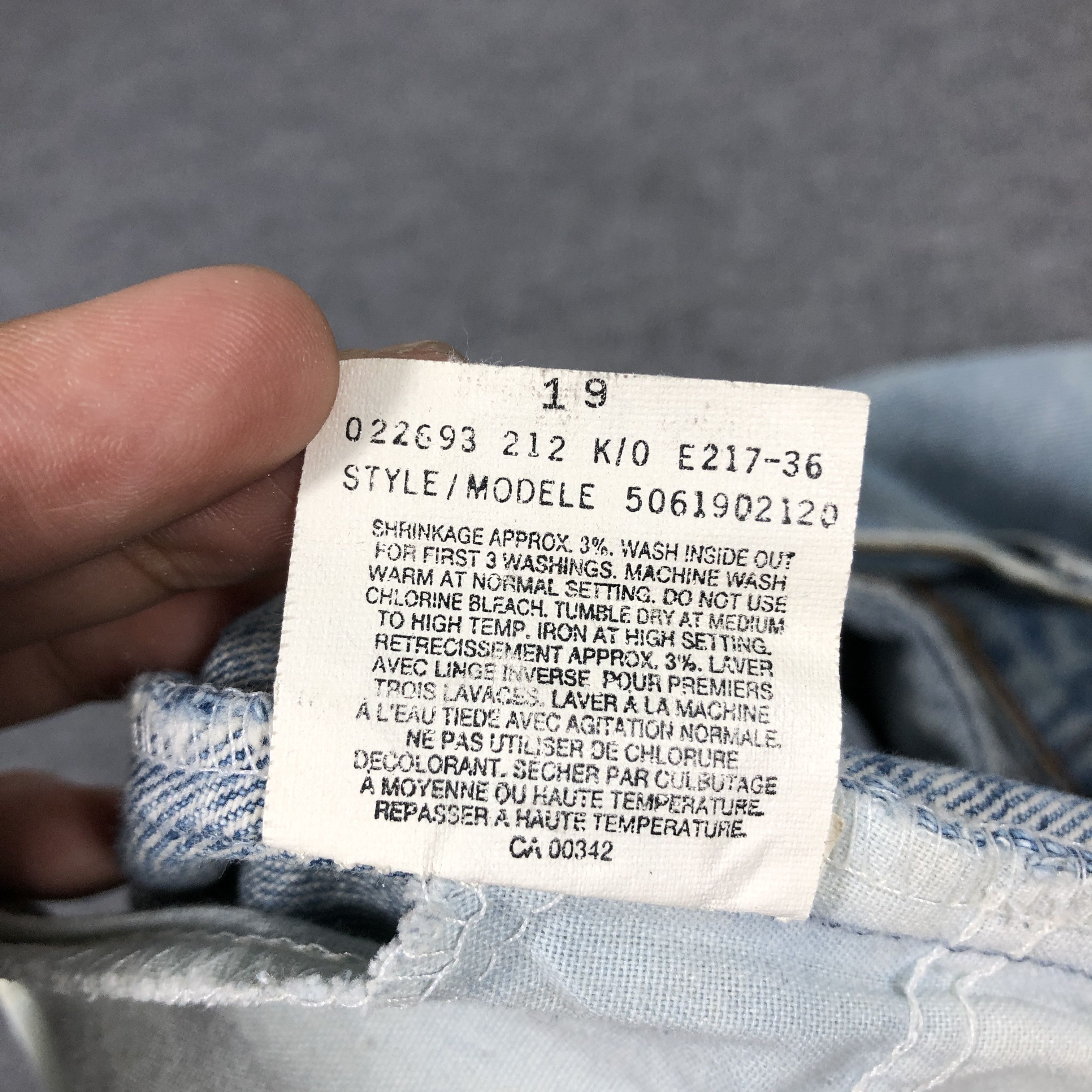 Levi's × Vintage 90s Vintage Levis Jeans Orange Tab L1019 Size US 38 / EU 54 - 13 Thumbnail