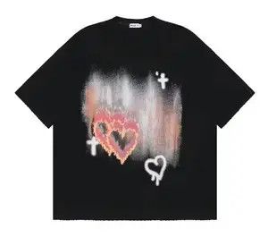 Other Graffiti Heart Religion Distressed Tee Size US M / EU 48-50 / 2 - 3 Thumbnail