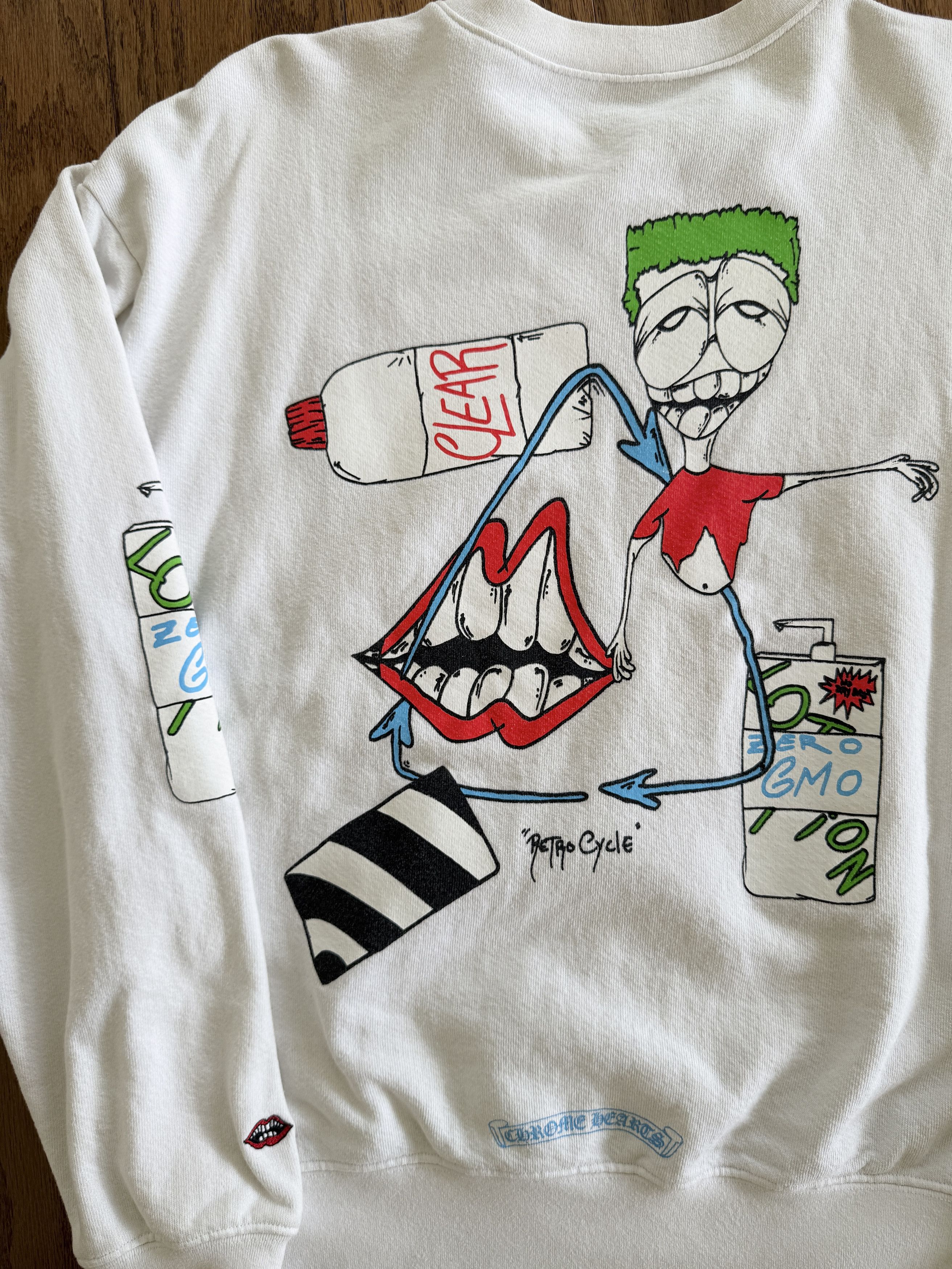 Chrome Hearts CH Matty Boy RetroCycle White Sweater Size US M / EU 48-50 / 2 - 12 Thumbnail