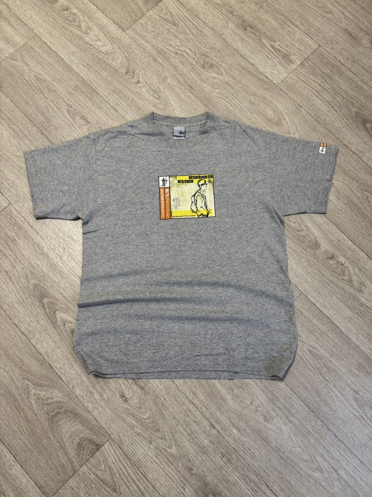 Stussy × Vintage 🔷Rare Vintage Stussy x Johnston Scott T-shirt 90s🔷 Size US L / EU 52-54 / 3 - 1 Thumbnail