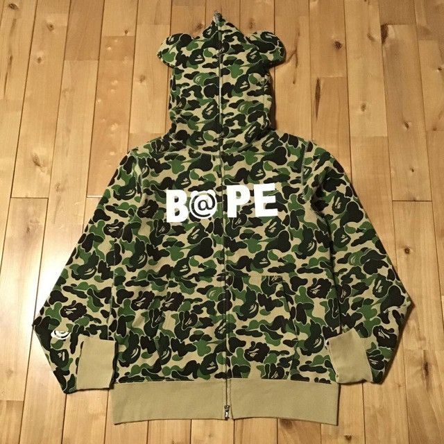 Bape × Medicom Toy BAPE × medicom toy BE@R full zip hoodie ABC camo green APE Size US L / EU 52-54 / 3 - 1 Thumbnail