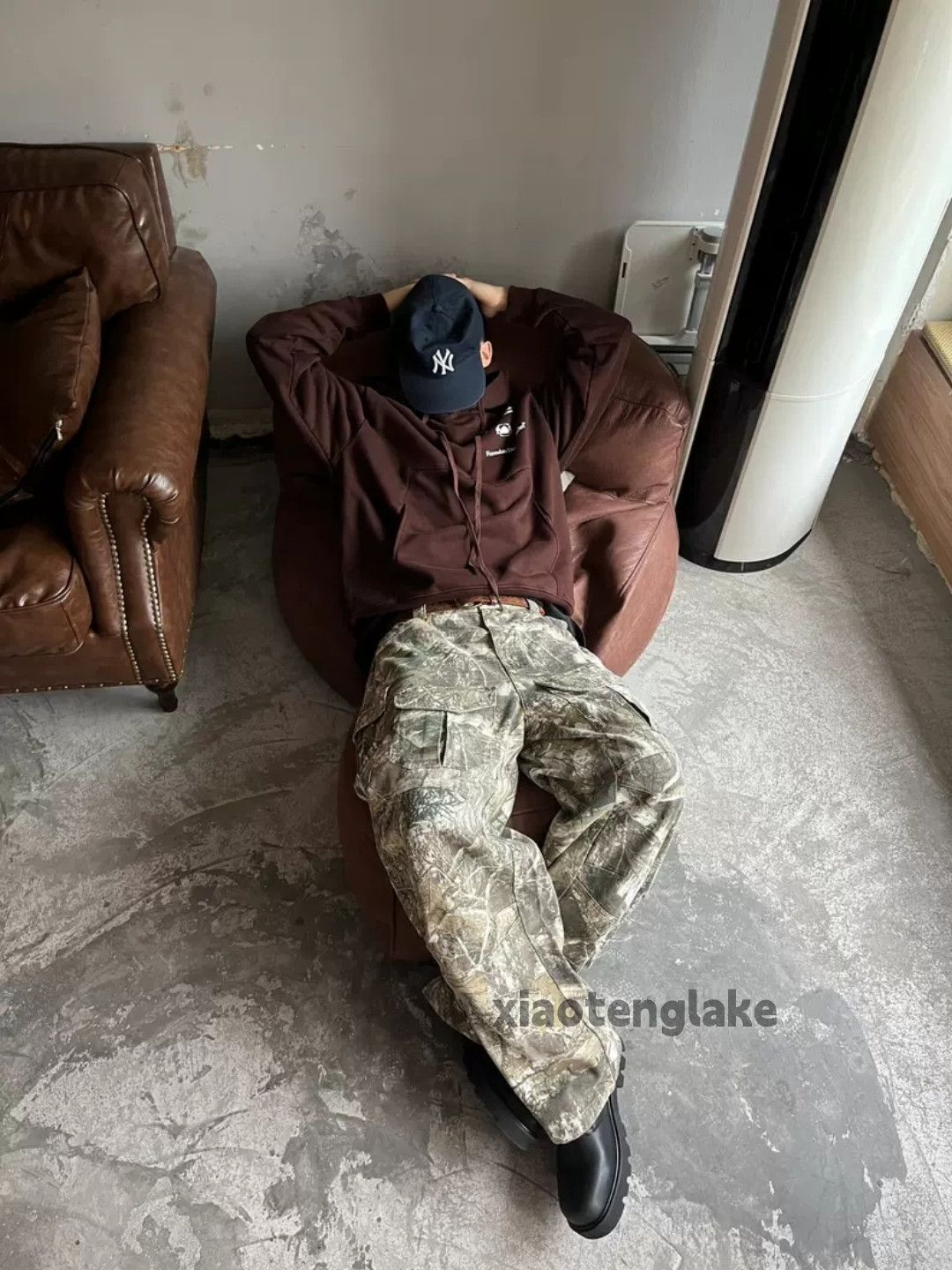 Utility outdoor loose baggy camo hiphop cargo pants