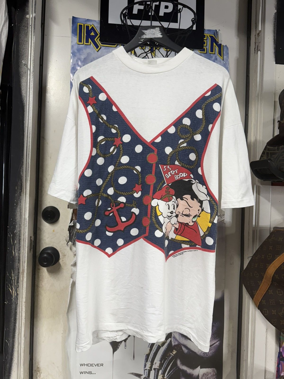 Vintage Vintage 90’s Betty Boop Sailor Cartoon T-Shirt Size 2XL Size US XXL / EU 58 / 5 - 1 Thumbnail