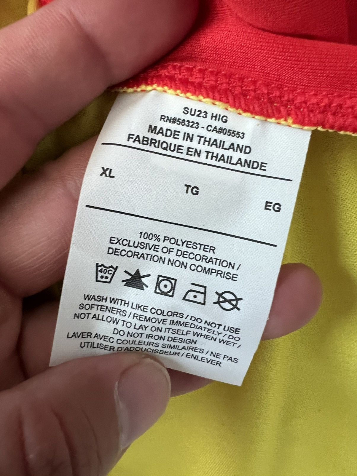 Nike Nike China CFA Soccer Jersey Yellow National Team Size XL / US 12-14 / IT 48-50 - 8 Thumbnail