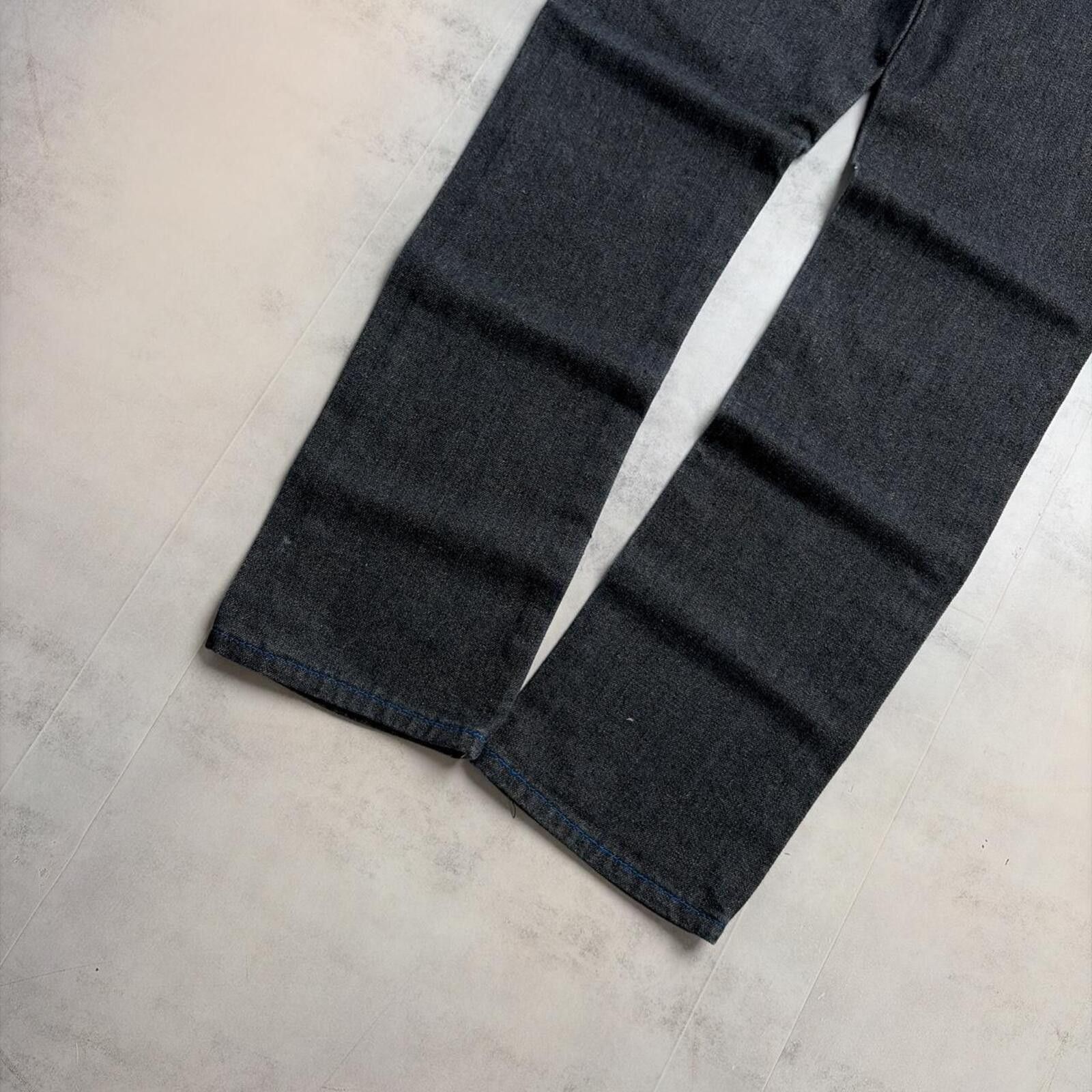 Other Y2K Black Mecca Grunge Loose Skater Denim Jeans Size 27" / US 4 / IT 40 - 3 Thumbnail