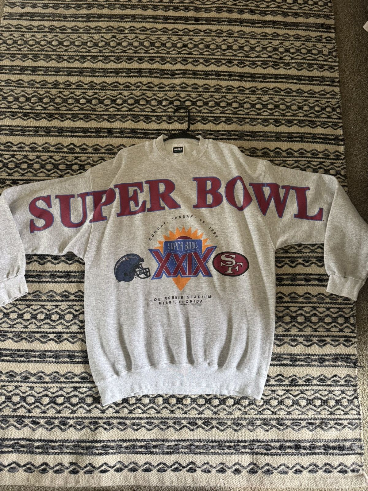 Vintage Super bowl crew neck Size US XL / EU 56 / 4 - 1 Thumbnail