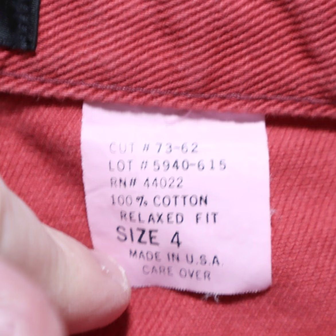 Vintage **VTG Pasta Red Relaxed Fit High Waist Cotton Denim Jeans Women's 4** User: VTG Pasta Red Relaxed Fit High Waist Cotton Denim Jeans Women's 4 Size 27" / US 4 / IT 40 - 6 Thumbnail