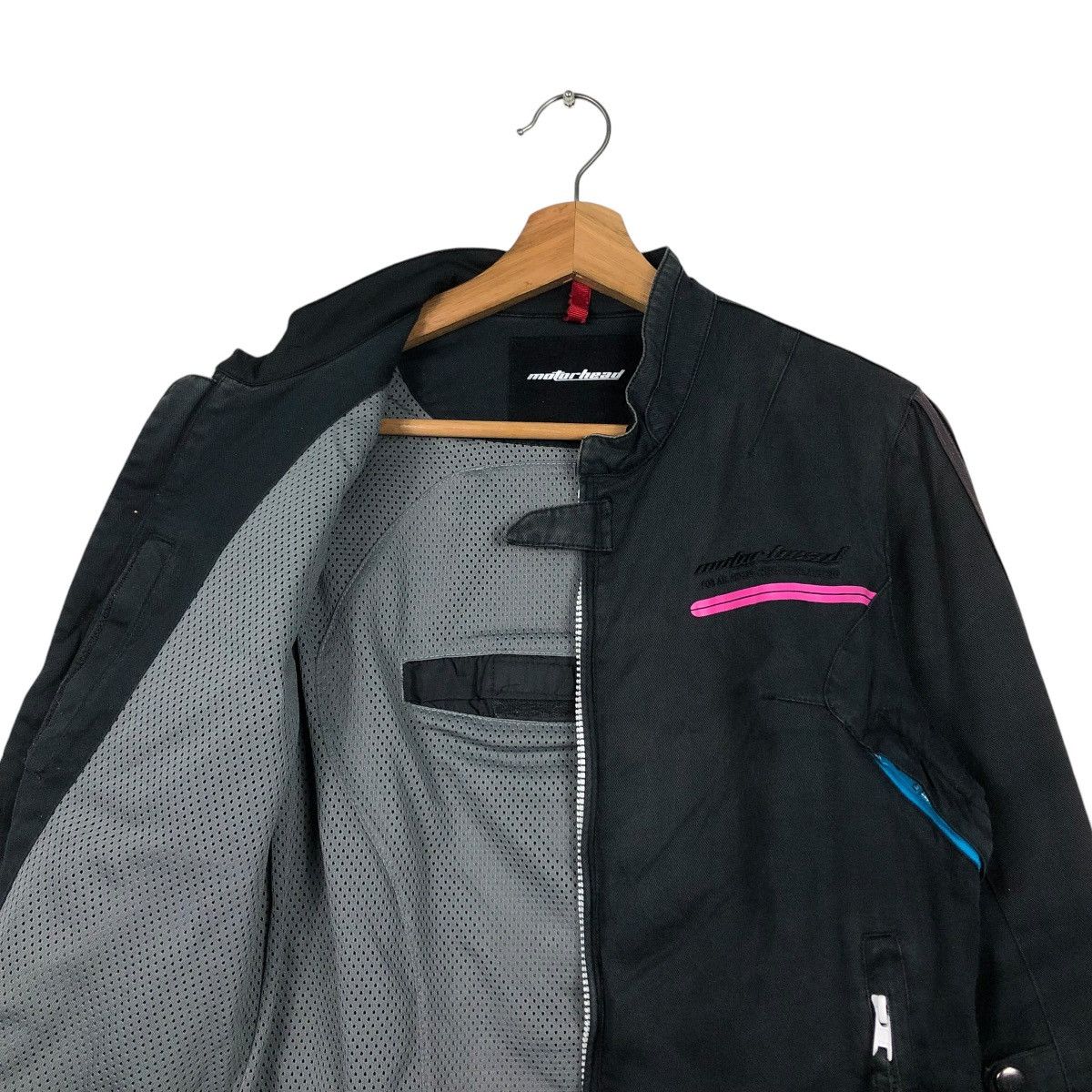 Japanese Brand 🔥VINTAGE BIKER RACING JACKET MOTOR HEAD RICH BLACK KADOYA Size US M / EU 48-50 / 2 - 15 Thumbnail
