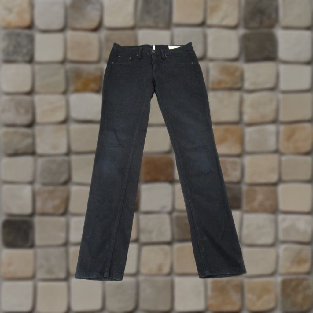 Rag & Bone VINTAGE Rag & Bone Womens Skinny Jeans 27 Black Cotton/Modal Skinny Low Rise Zipper 90s Women Size 27" / US 4 / IT 40 - 1 Thumbnail
