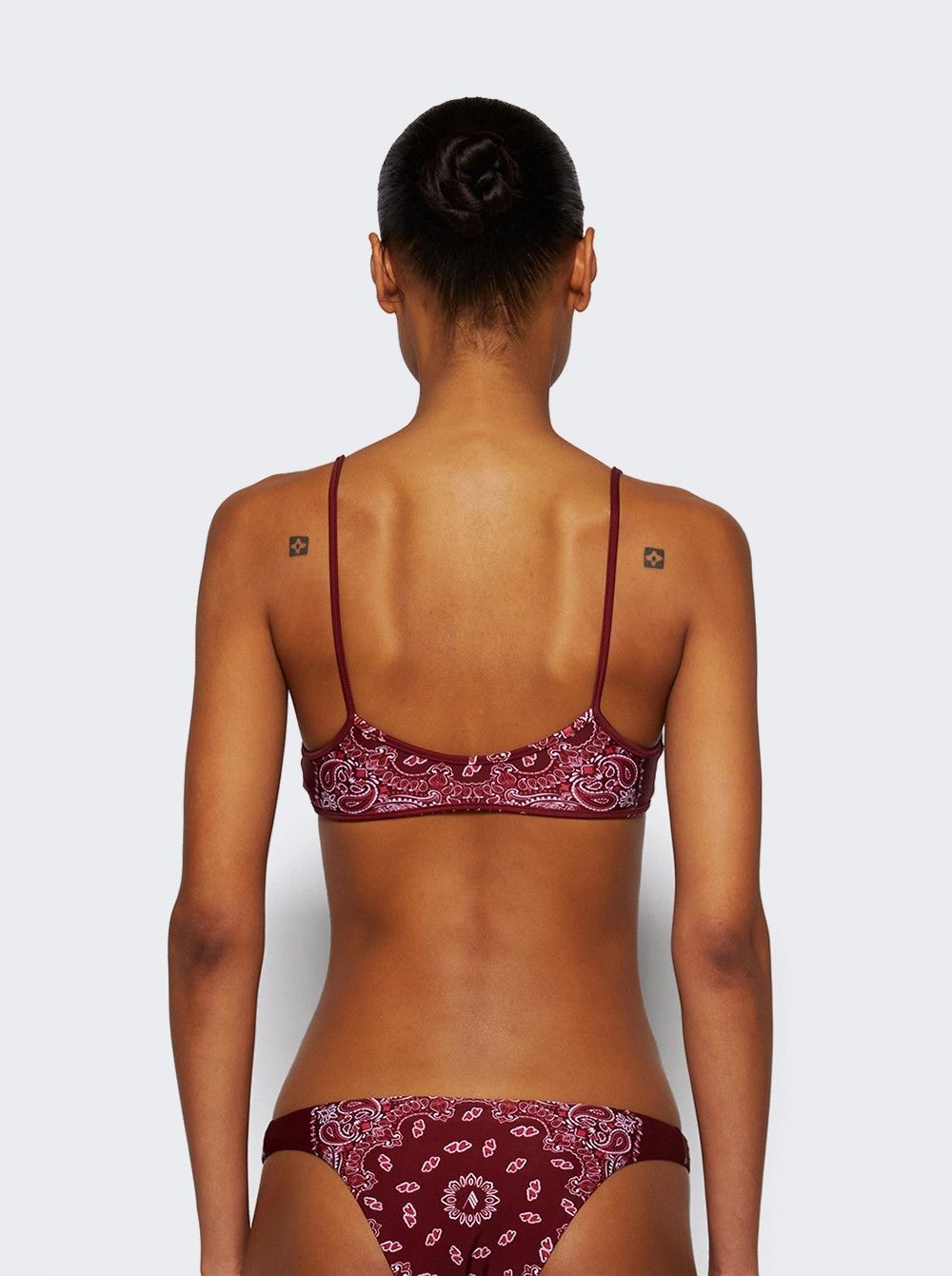 The Attico o1mle0526 Two-Piece Bandana Swimsuit in Red Size XXS / US 00 / IT 34 - 5 Thumbnail