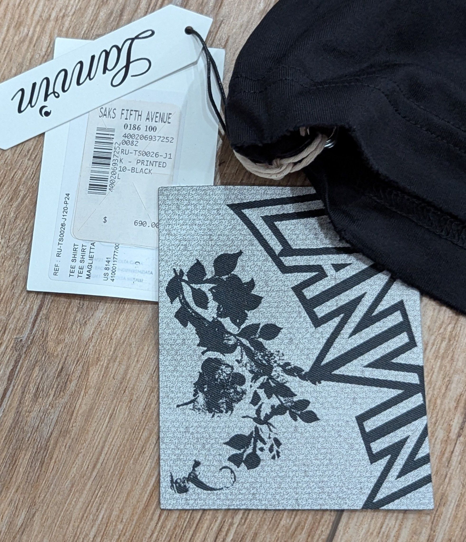 Lanvin LANVIN x Future Logo Graphic T-Shirt Black Large Size US L / EU 52-54 / 3 - 8 Thumbnail