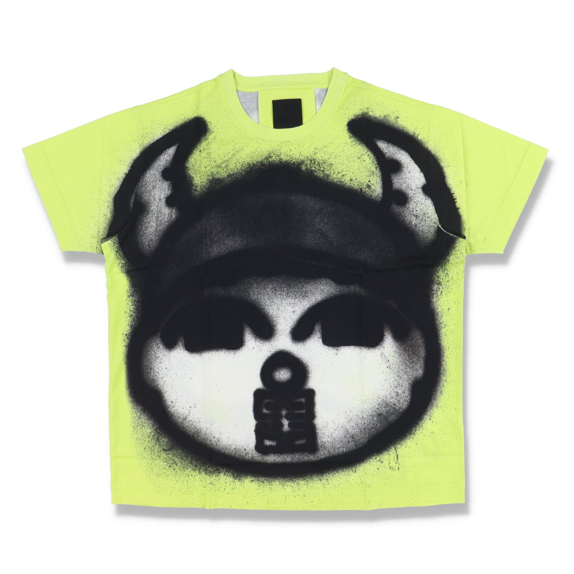 image of X Chito Yellow Boy And Dog Graffiti Oversized T-Shirt, Men's (Size Large)