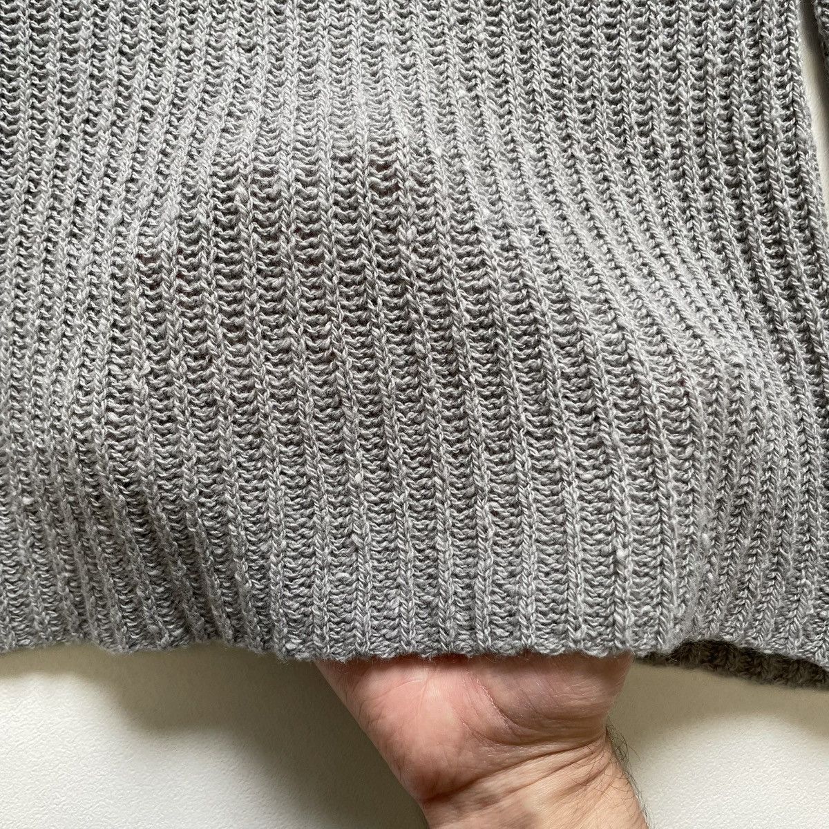 Dries Van Noten A/W 23 ‘Cobweb Weave’ Gray Sweater Size US M / EU 48-50 / 2 - 8 Thumbnail