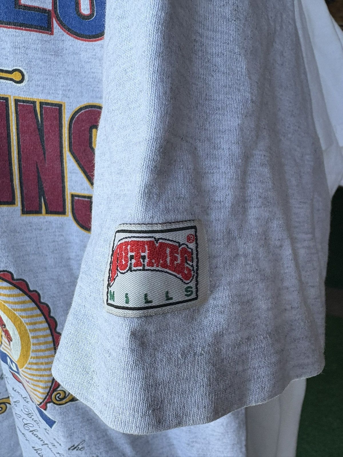 Nutmeg 1991 Buffalo Bills Vs Washington Redskins Nutmeg T-Shirt Size US XL / EU 56 / 4 - 4 Thumbnail
