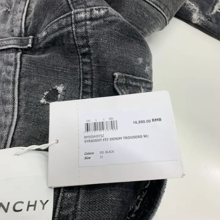 Other Givenchy Givenchy SS23 Black Ripped Jeans for Men -2507 Size US 31 - 3 Thumbnail