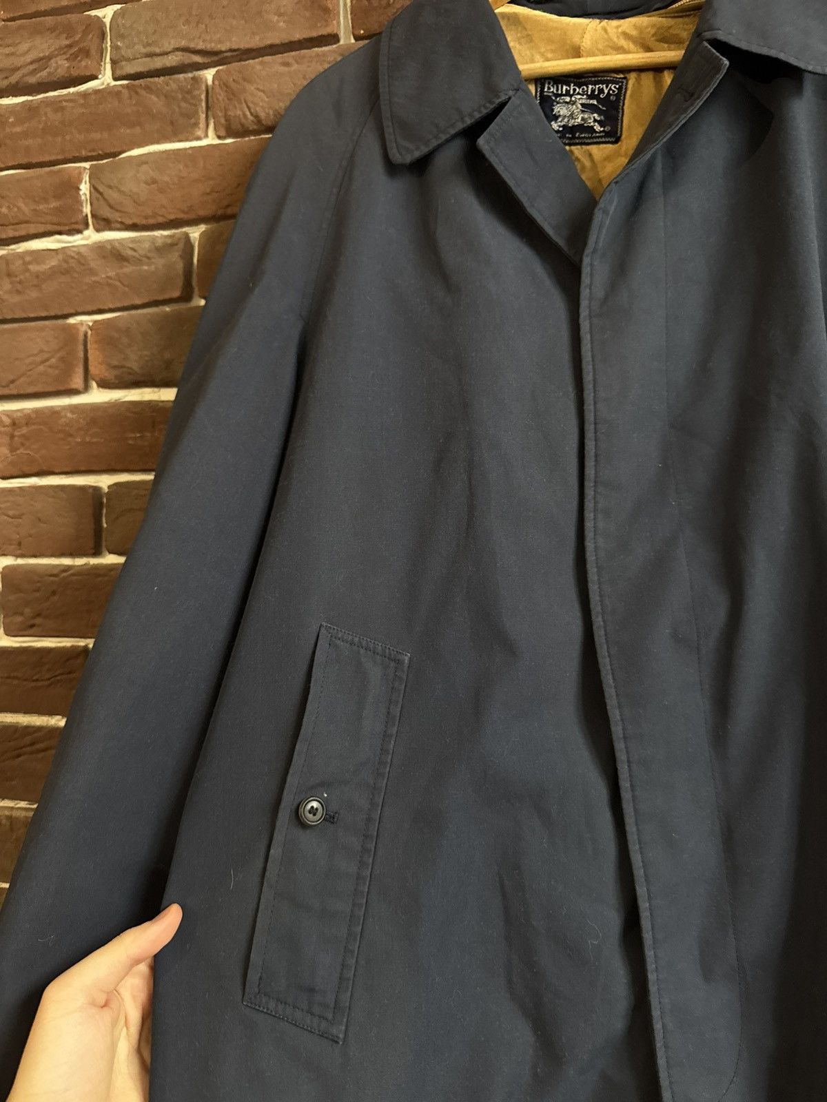 Burberry 60S Vintage Burberrys Nova Check Coat With Underlay Navy Size US L / EU 52-54 / 3 - 9 Thumbnail