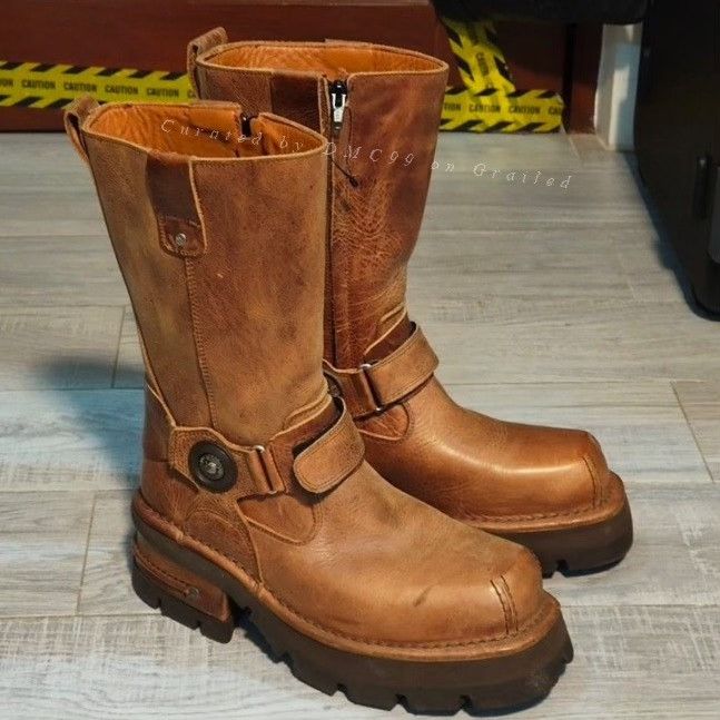 New Rock Vintage Archive New Rocks Platform Boots | Grailed