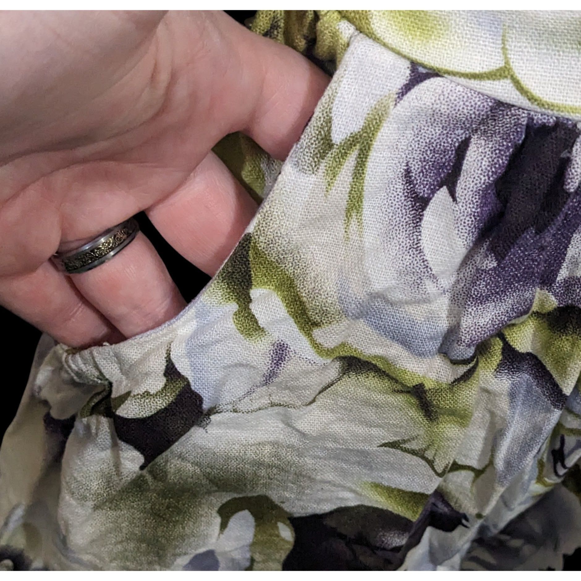 Other M Butterfly Cottagecore White And Green Floral Skirt Size 27" / US 4 / IT 40 - 6 Thumbnail