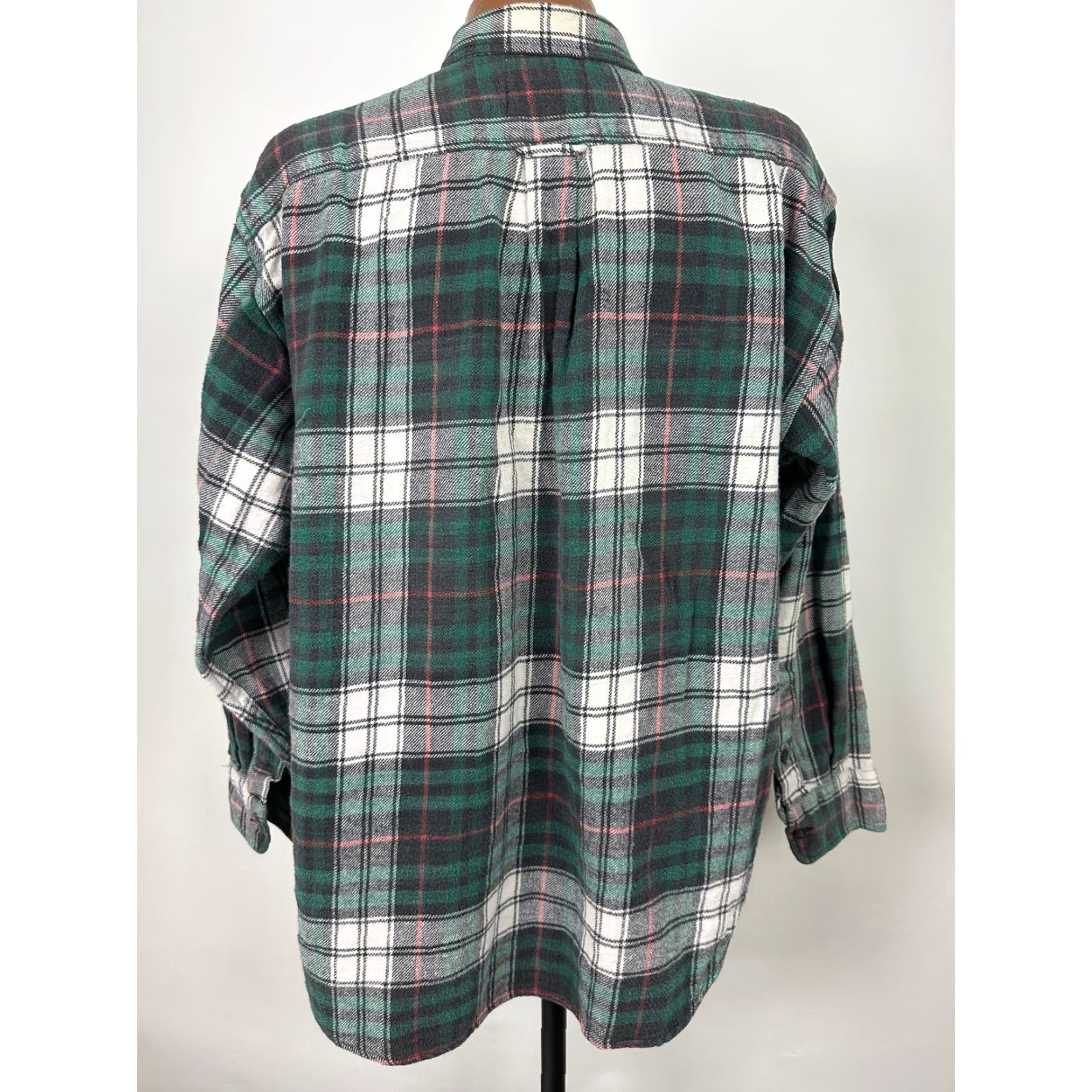 Vintage VINTAGE TXN Rugged Wear Shirt Men L Plaid Heavyweight Cotton Oversized 90s Green Button-Up Long Sleeve Collared Size US L / EU 52-54 / 3 - 7 Thumbnail