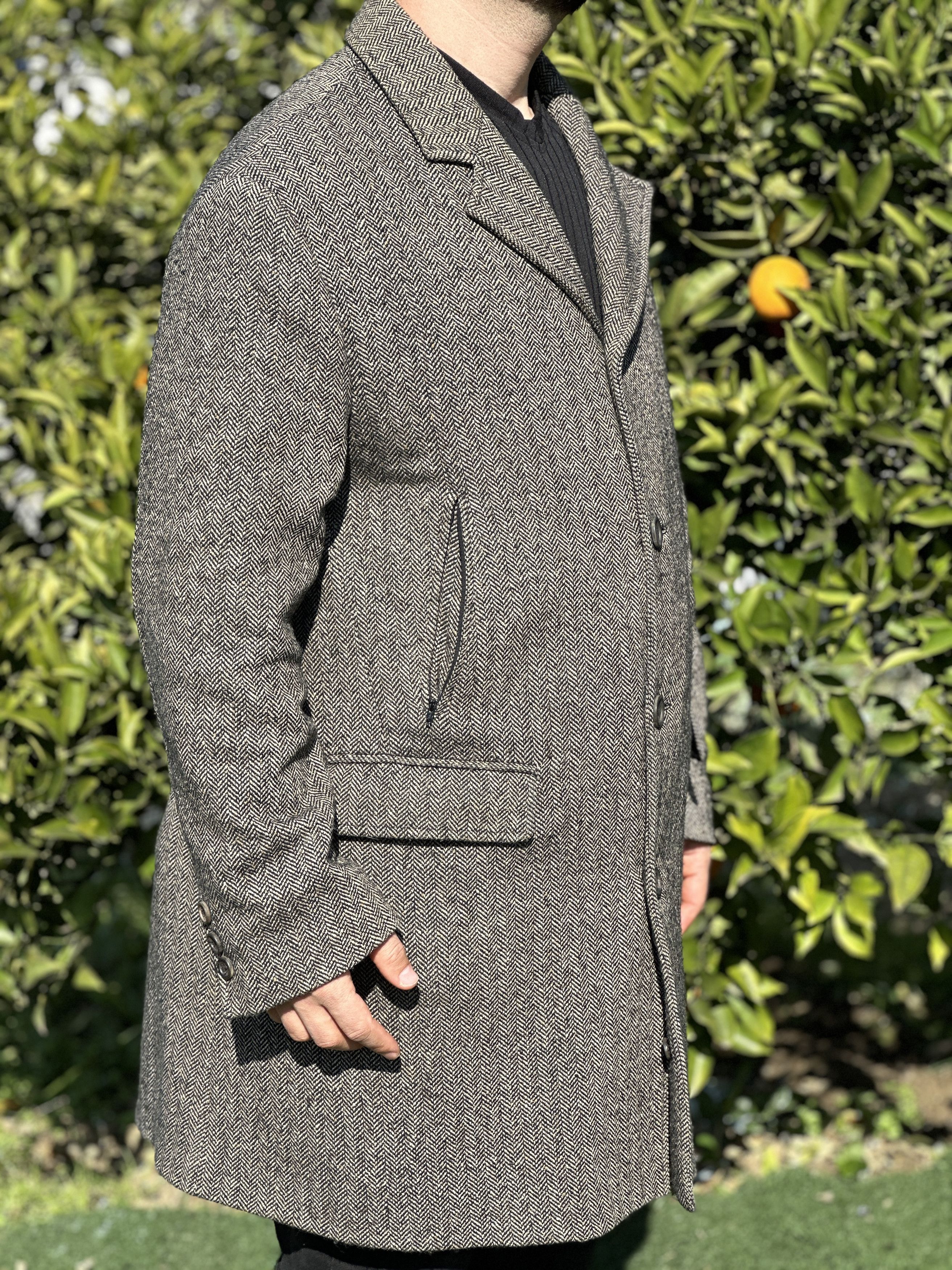 Canali Seta Canali Tweed Knit Style Royal Trench Jacket Size 50 Size US M / EU 48-50 / 2 - 6 Thumbnail
