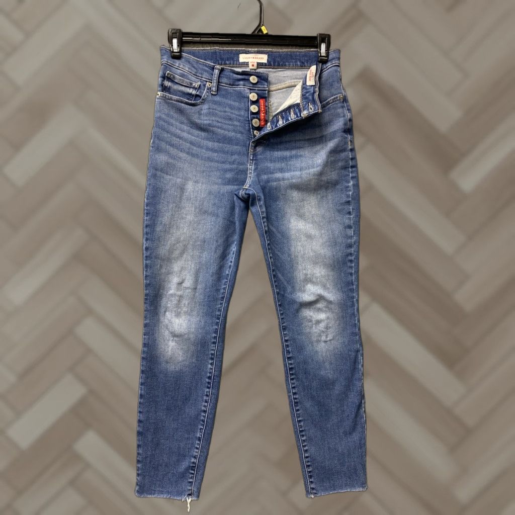 Lucky Brand Lucky Brand Jeans High Rise Women’s Size 8 Ankle Skinny Blue Denim Womens Size 30" / US 8 / IT 44 - 1 Thumbnail