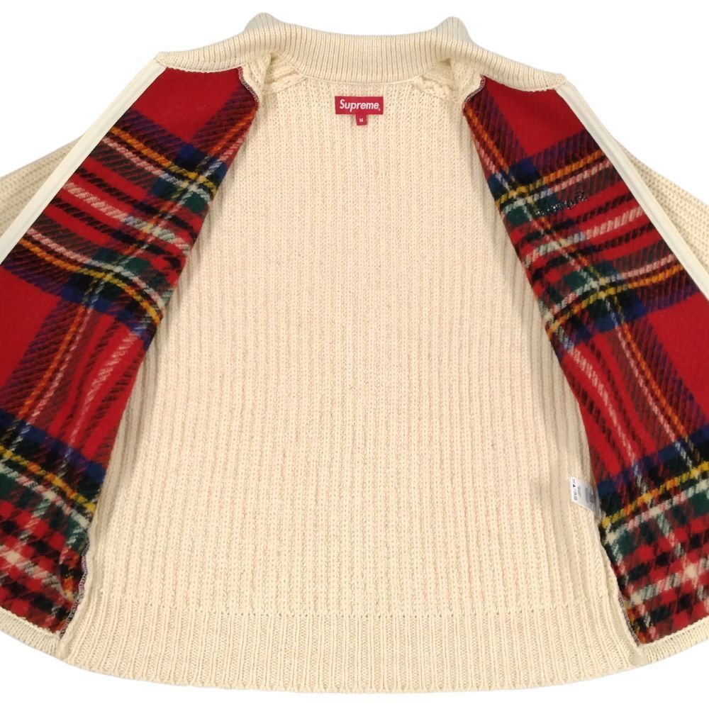 Supreme SUPREME 18AW Plaid Front Zip Sweater Check Zip Sweater Size US M / EU 48-50 / 2 - 7 Thumbnail