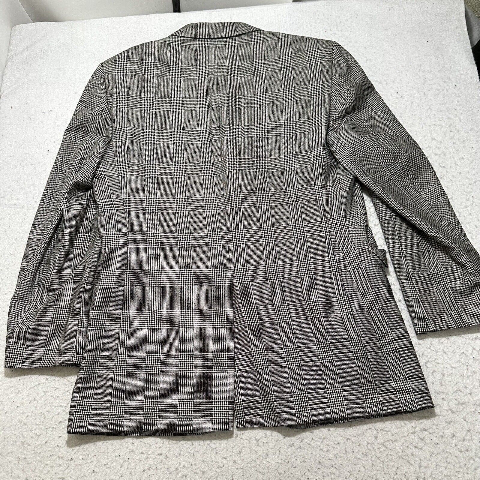 Jos. A. Bank Jos A Bank Men's 44L Silk Camel Hair Houndstooth Suit Jacket Size 44L - 9 Thumbnail