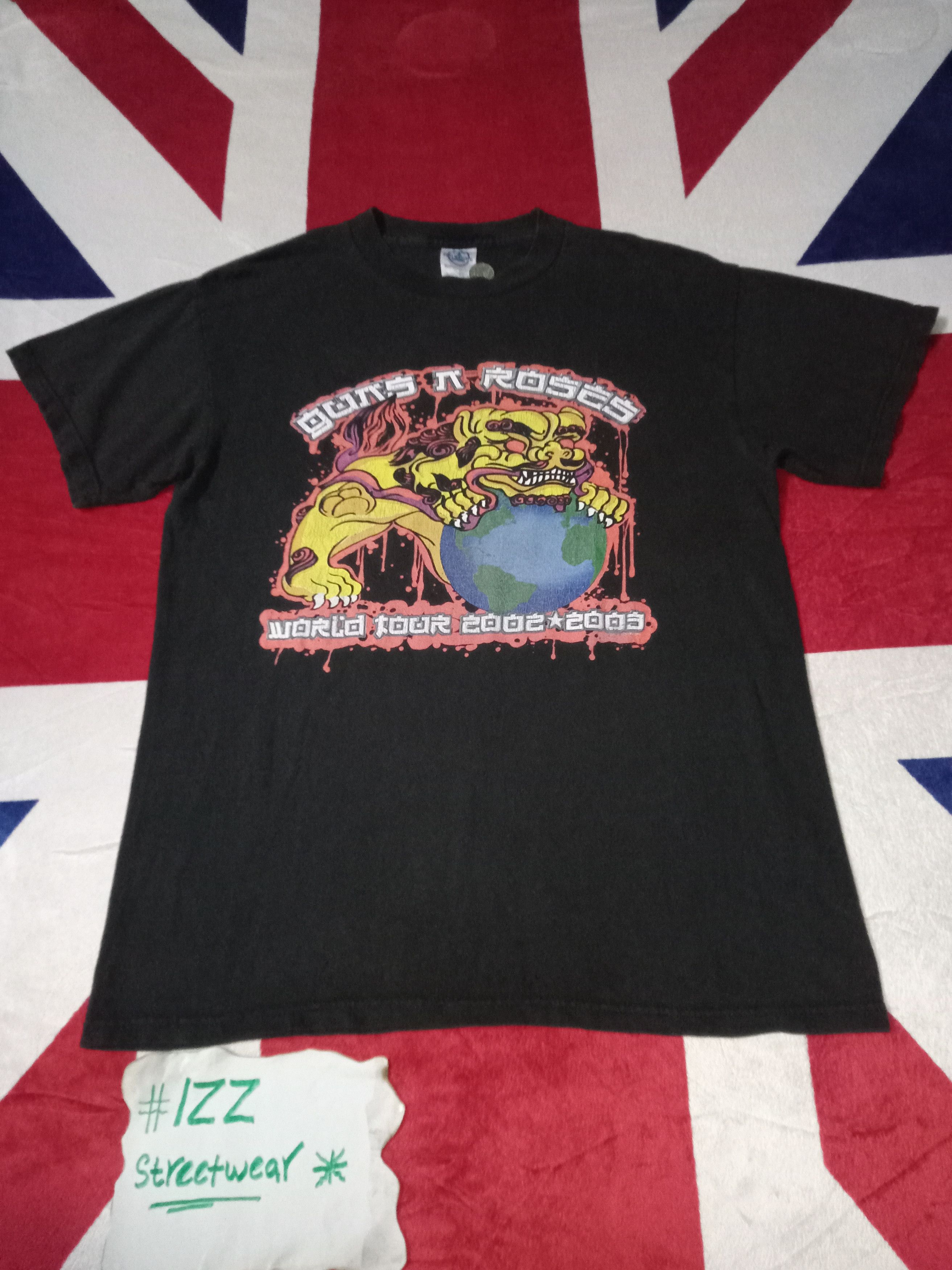 image of Band Tees x Guns N Roses Vintage Gun N Roses 2002 Chinese Democracy T.shirt in Black (Size Medium)