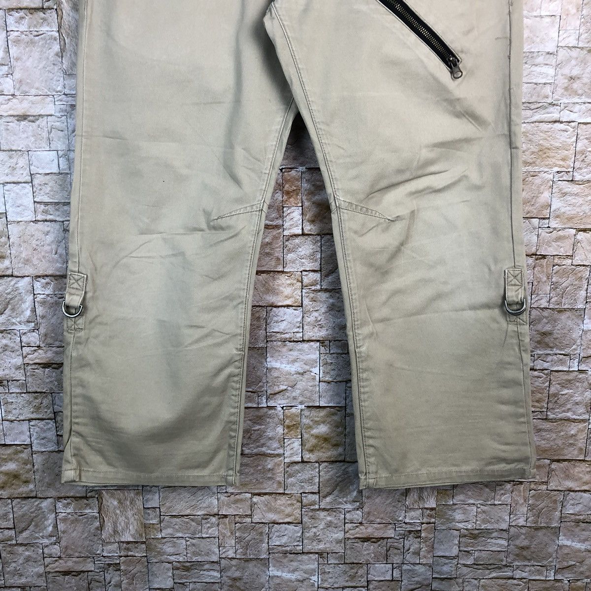 Japanese Brand × Seditionaries Double Focus stretwear double waist Cream Cargo Pants #A622 Size US 33 - 7 Thumbnail