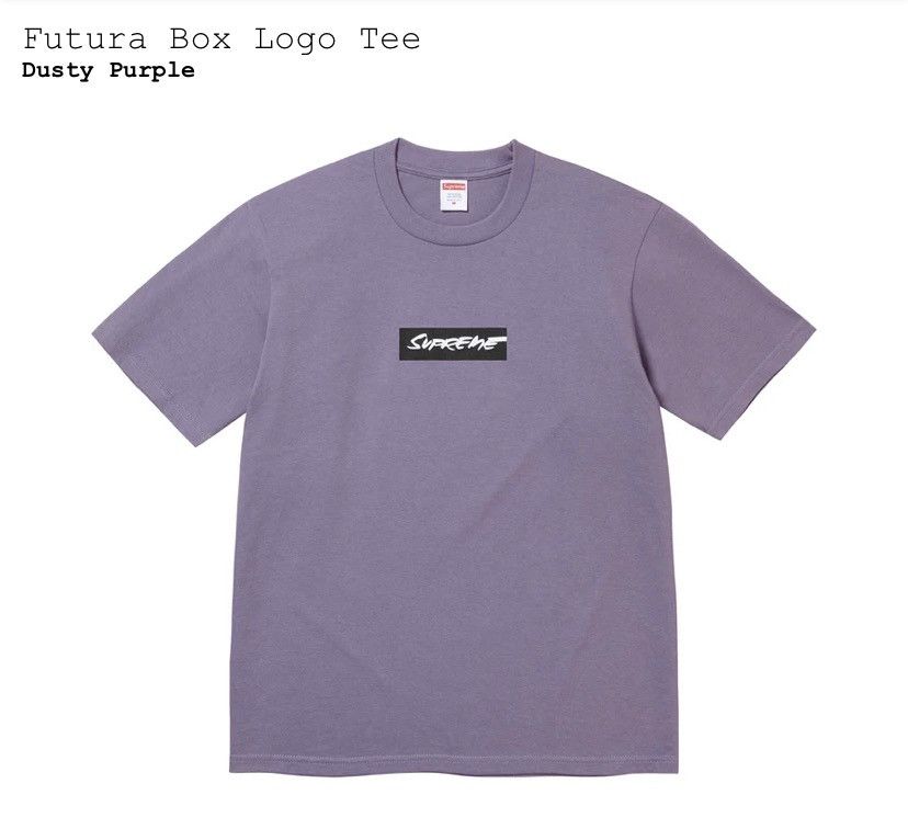 Supreme Purple Box Logo Tee Grailed