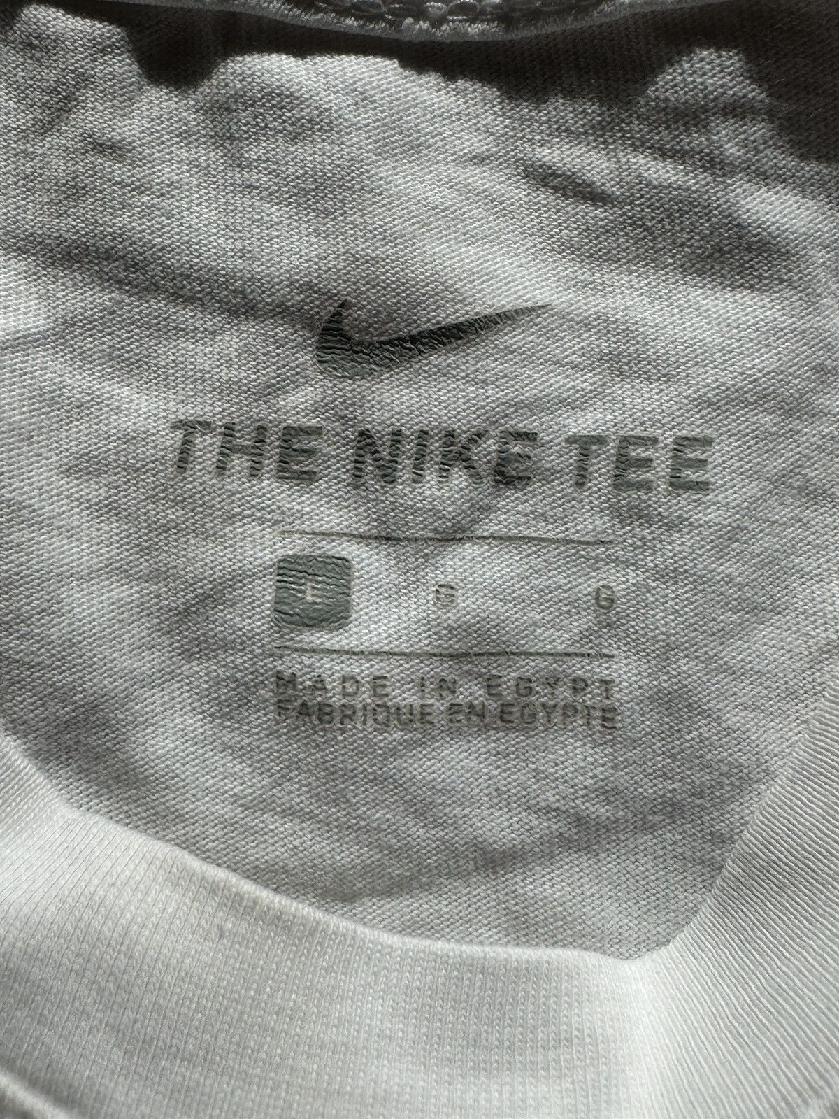Nike × Vintage Vintage Nike Air Graphic Text Tee White Large Size US L / EU 52-54 / 3 - 3 Thumbnail