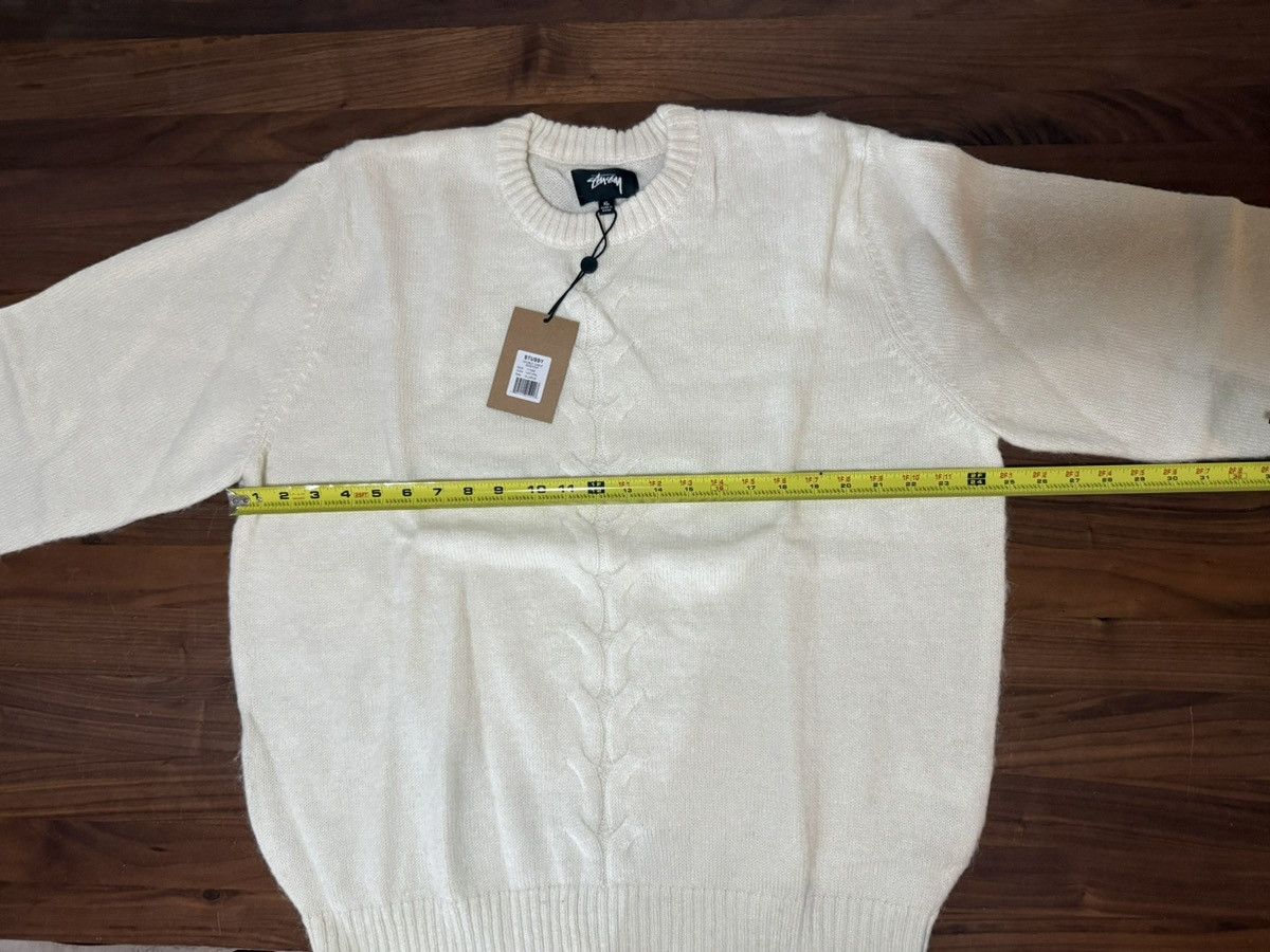 Stussy STÜSSY Double Cable Sweater in Natural Men’s Size XL Size US XL / EU 56 / 4 - 6 Thumbnail