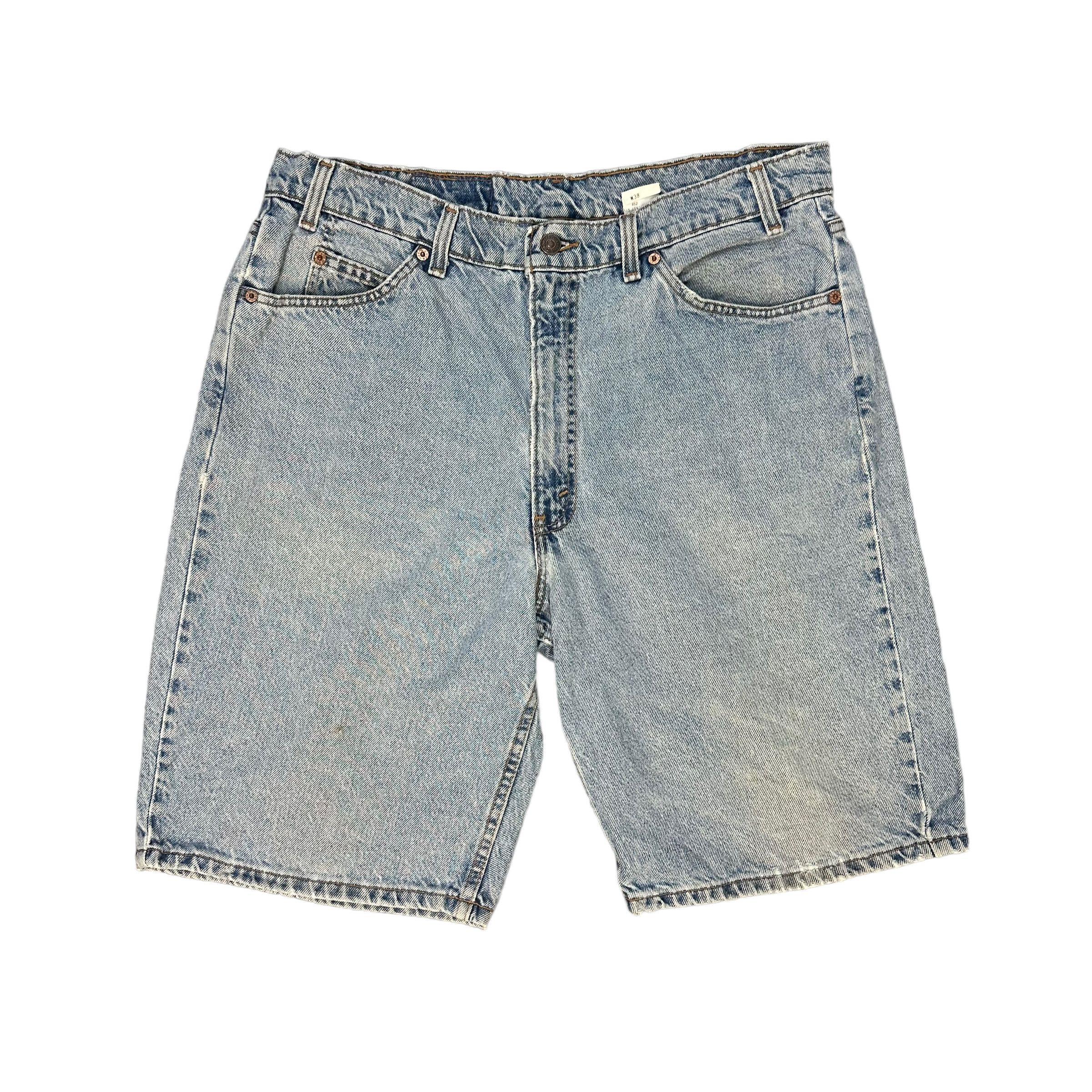 image of Levis 505 White Tab Washed Denim Shorts 8406-007, Men's (Size 38)
