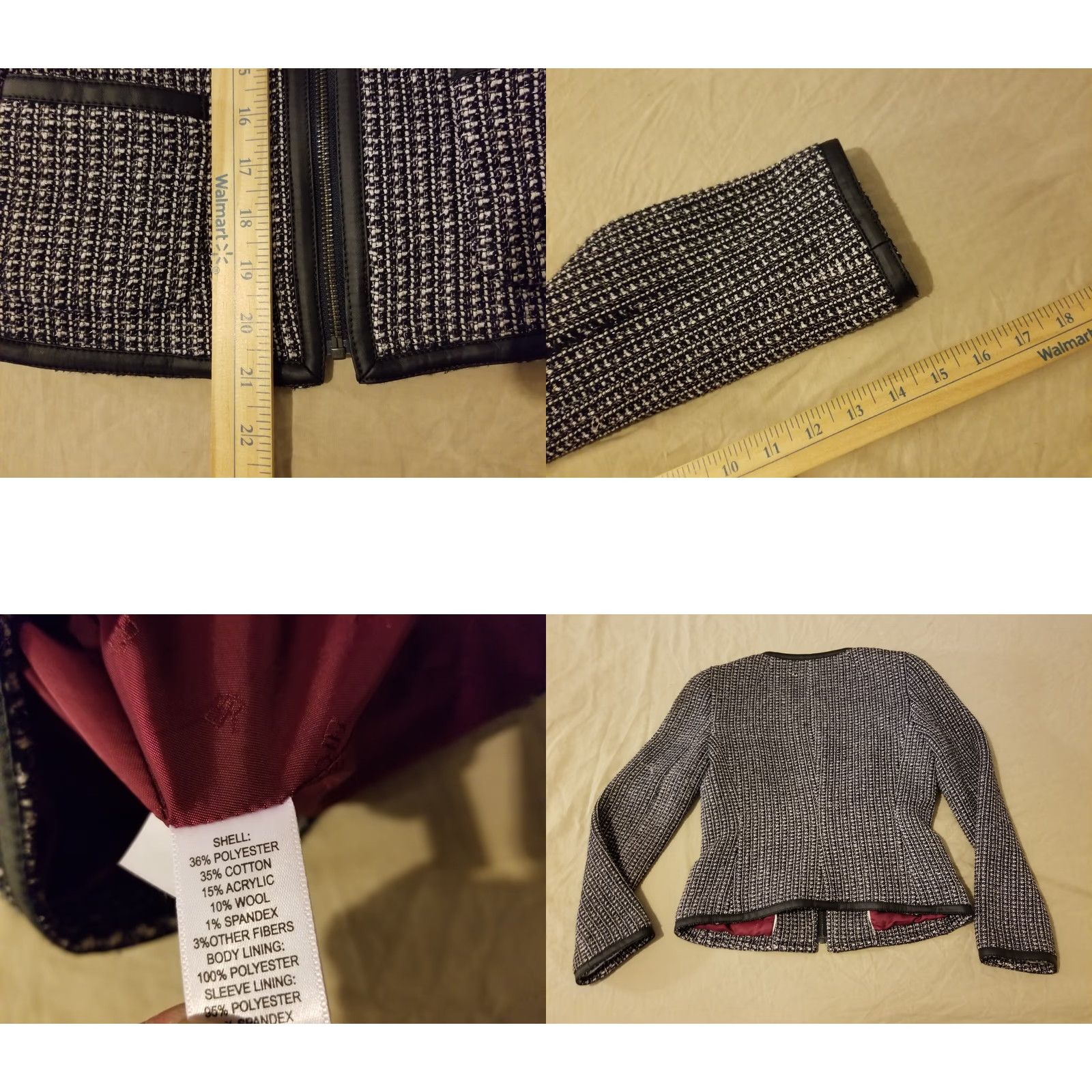 Banana Republic VINTAGE Banana Republic Jacket Womens Wool Gray 0 Size 0 Gray Basic Jacket Women Size XS / US 0-2 / IT 36-38 - 8 Thumbnail