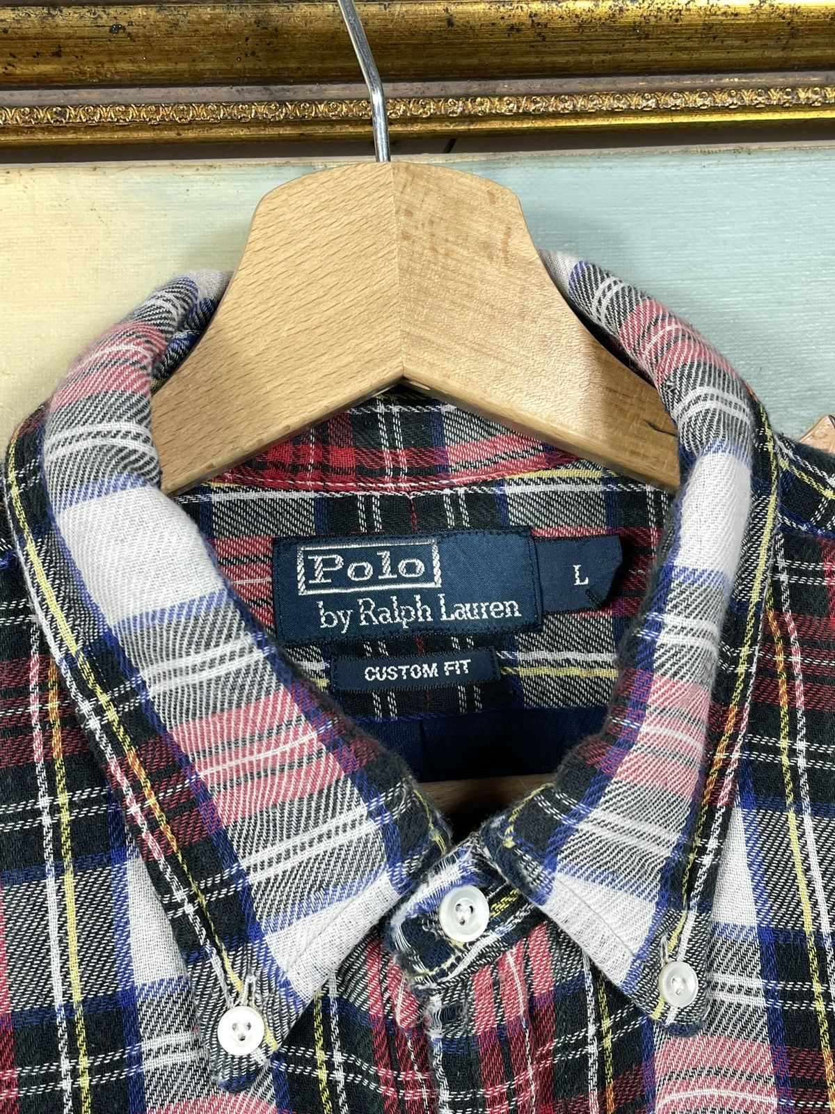 Flannel × Polo Ralph Lauren × Ralph Lauren Flannel Polo Ralph Lauren Vintage Retro Y2k 00s Mens Shirt Size US L / EU 52-54 / 3 - 6 Thumbnail