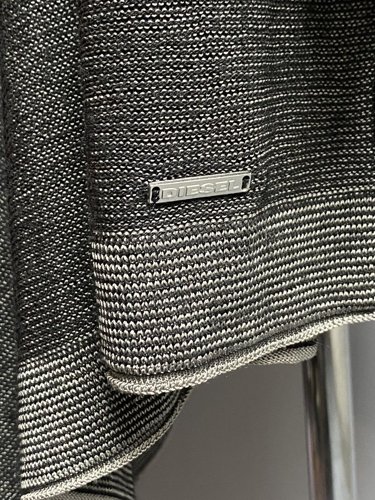 Diesel Diesel Wool Viscose Open Knit Cardigan Gray Graphic Eye XS Size XS / US 0-2 / IT 36-38 - 13 Thumbnail