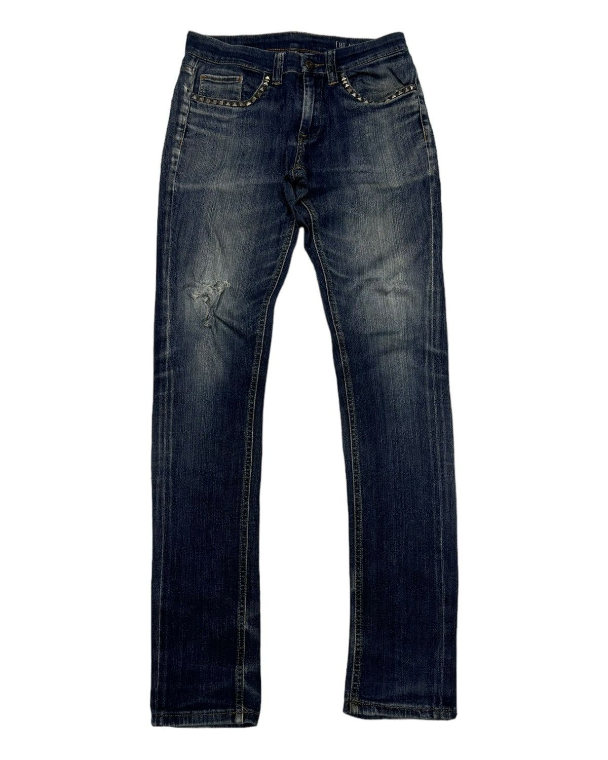 BLANKNYC 🔥BLANKNYC STUDDED METAL PUNK DISTRESSED DENIM SKINNY JEANS Size 28" / US 6 / IT 42 - 7 Thumbnail