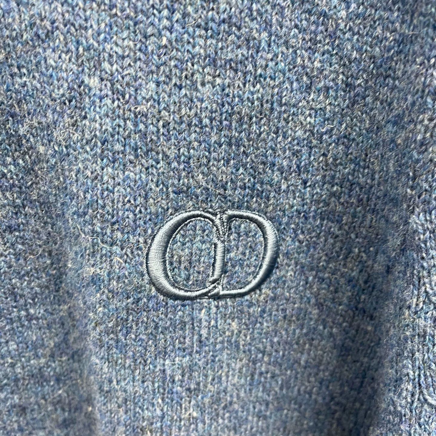 Dior Dior CD Embroidered Logo Knit Sweater L Size Size US L / EU 52-54 / 3 - 4 Thumbnail