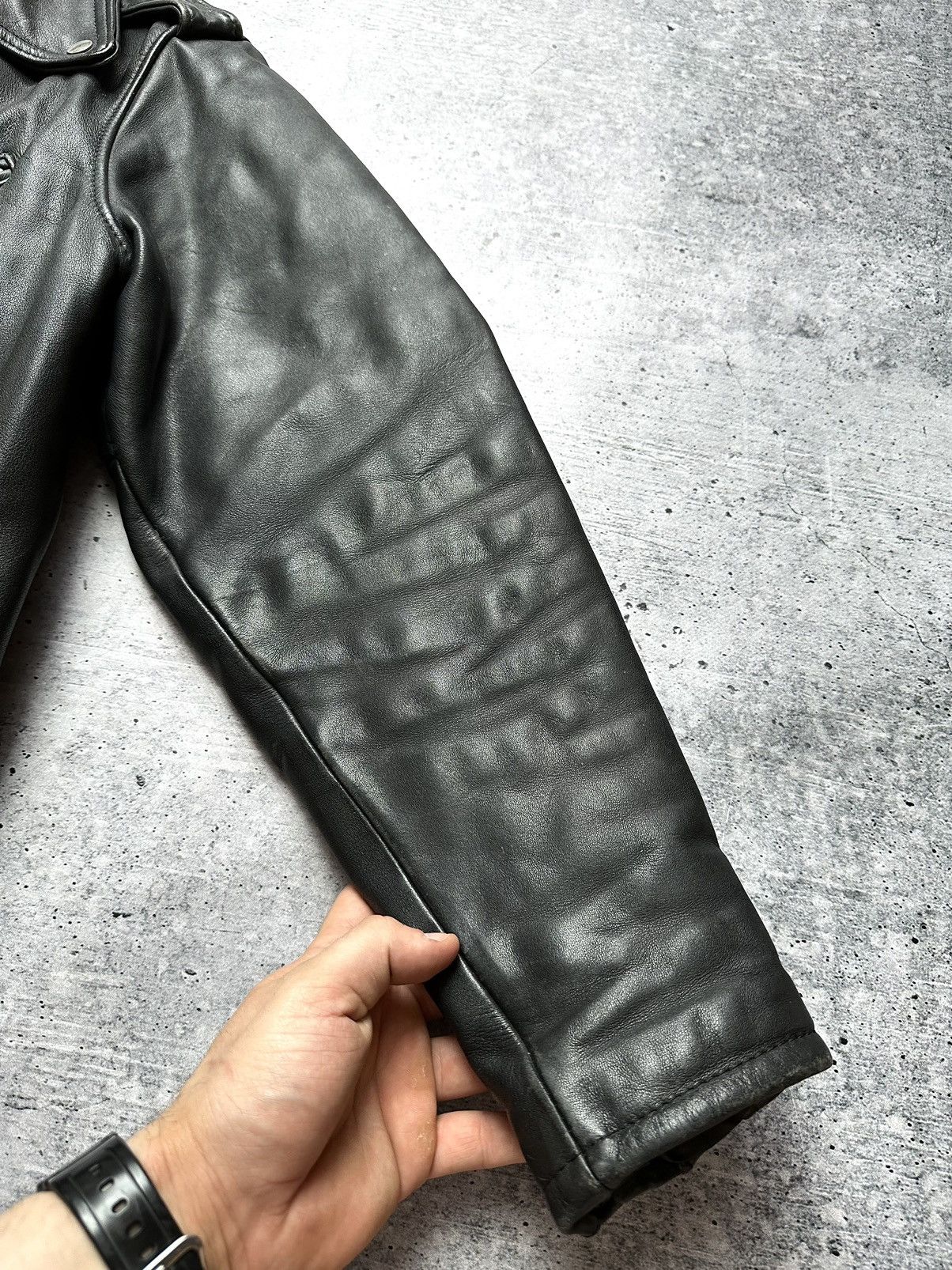 Harley Davidson RARE🔥 Harley Davidson Motorcycle Leather Biker Moto Jacket! Size US S / EU 44-46 / 1 - 5 Thumbnail