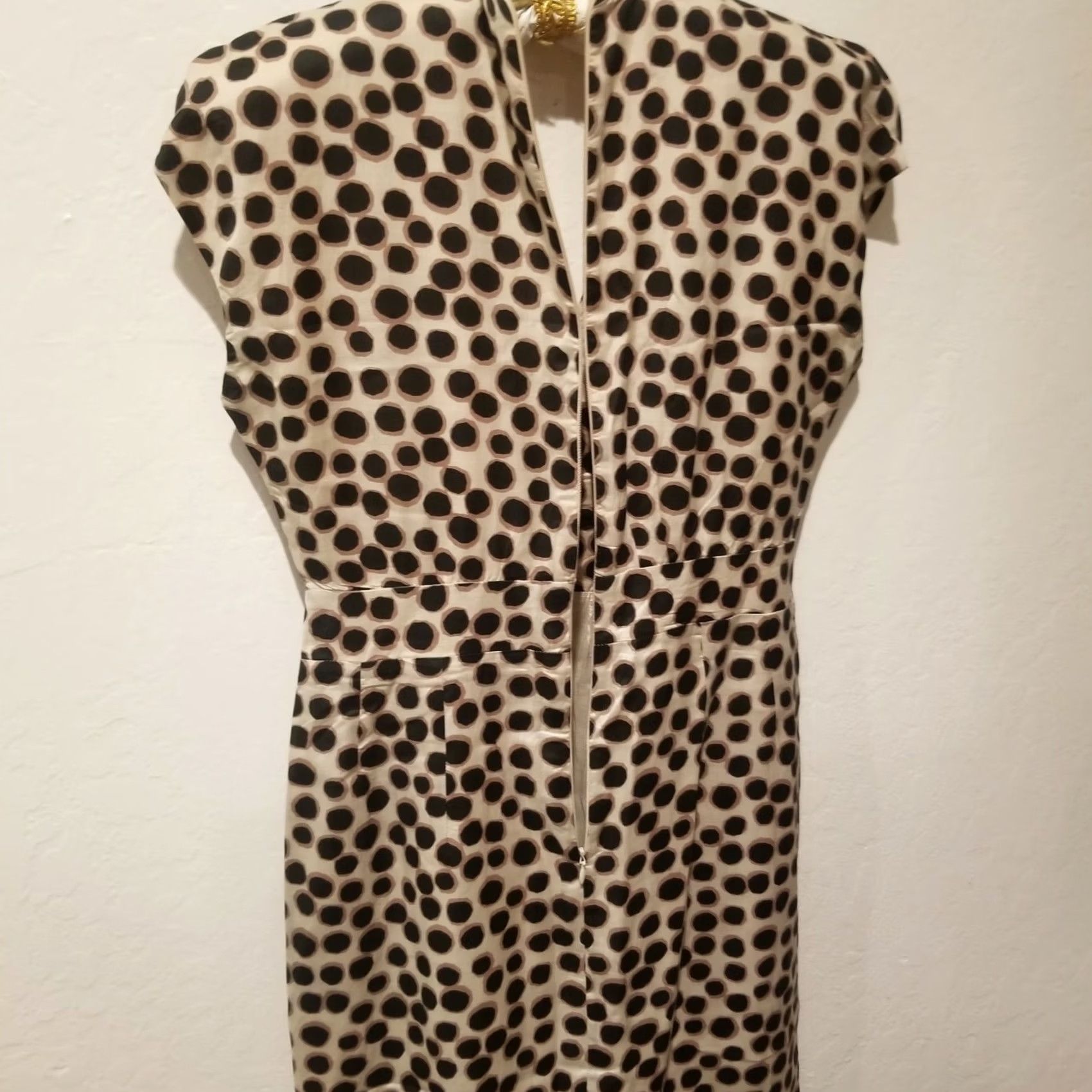 Vintage VINTAGE Great Plains London V-Neck Animal Print Pleated Sheath Dress Cap Sleeve XS Size XS / US 0-2 / IT 36-38 - 4 Thumbnail