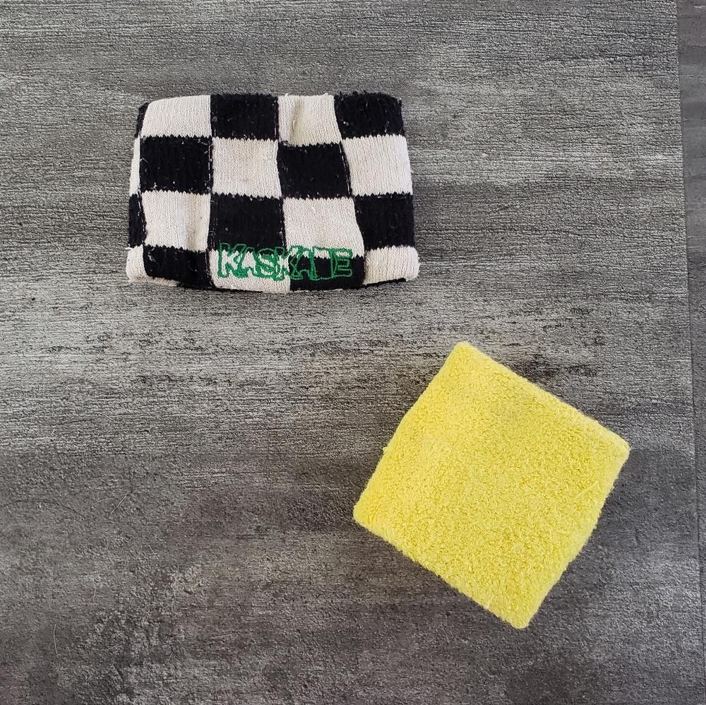 Designer Black Yellow Marquee Kaskade Sweatband Size ONE SIZE - 2 Thumbnail