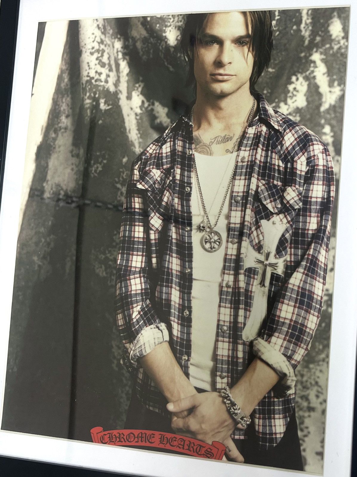 Chrome Hearts × Vintage Chrome Hearts close up Framed poster 8x11 magazine cutout Size ONE SIZE - 2 Thumbnail