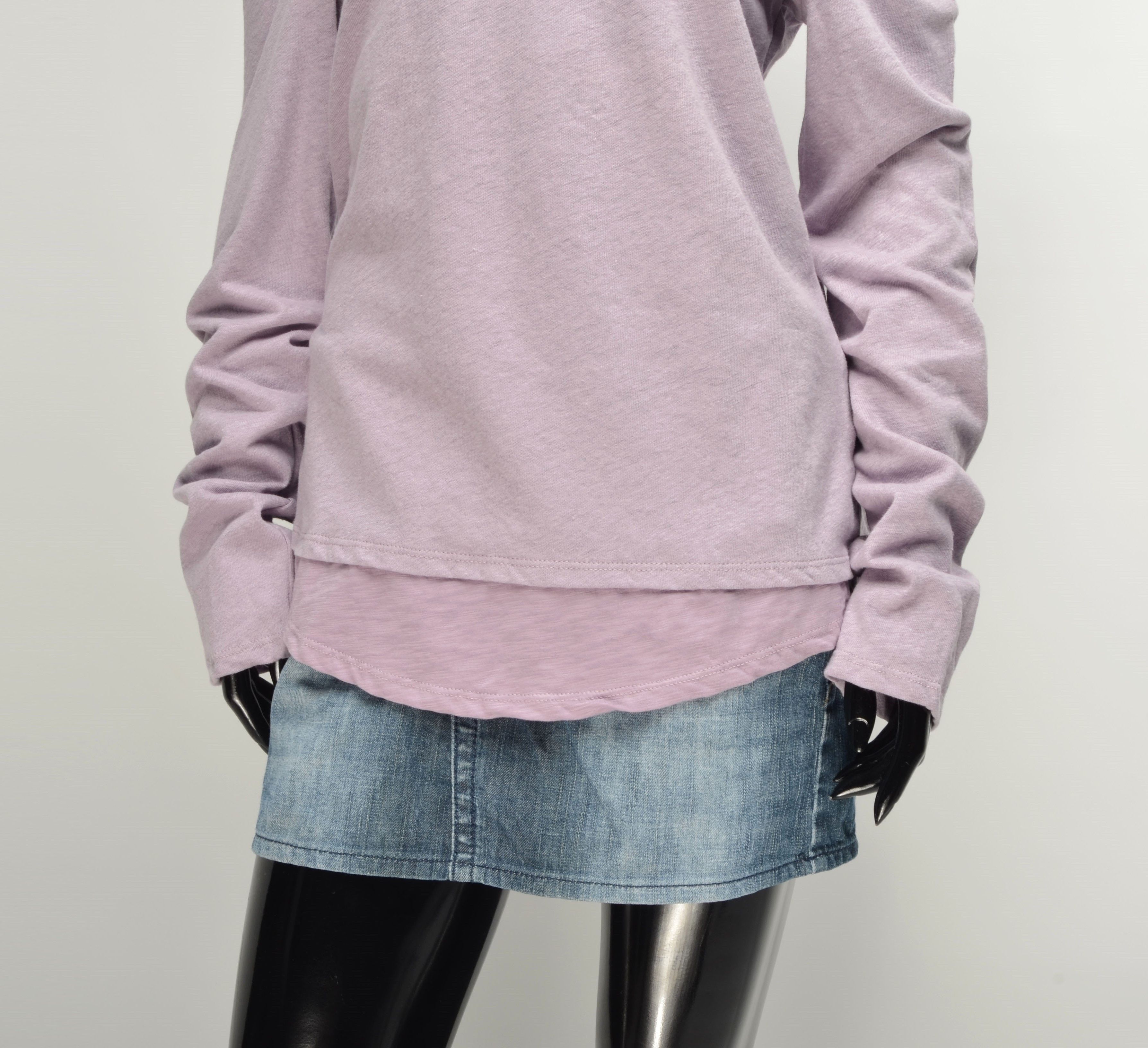 Anthropologie Anthropologie Purple Long Sleeve Off Shoulders Top Size M / US 6-8 / IT 42-44 - 3 Thumbnail