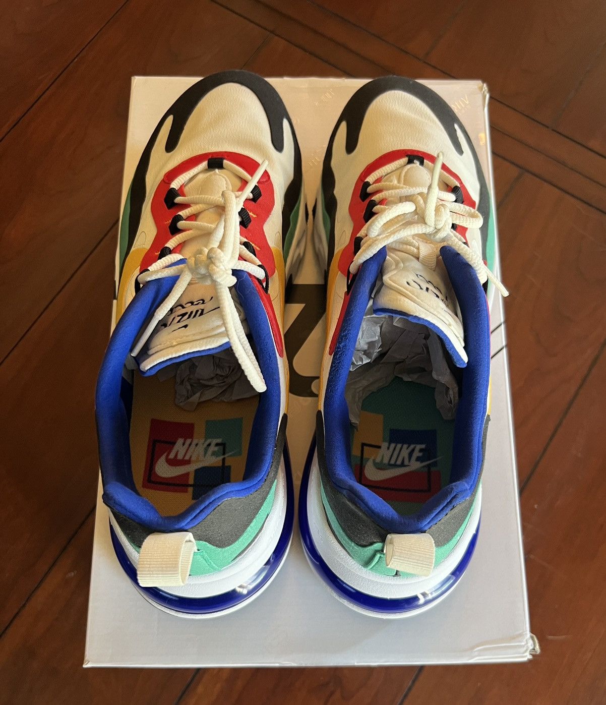 Nike Air Max 270 React Bauhaus Size US 11.5 / EU 44-45 - 5 Thumbnail