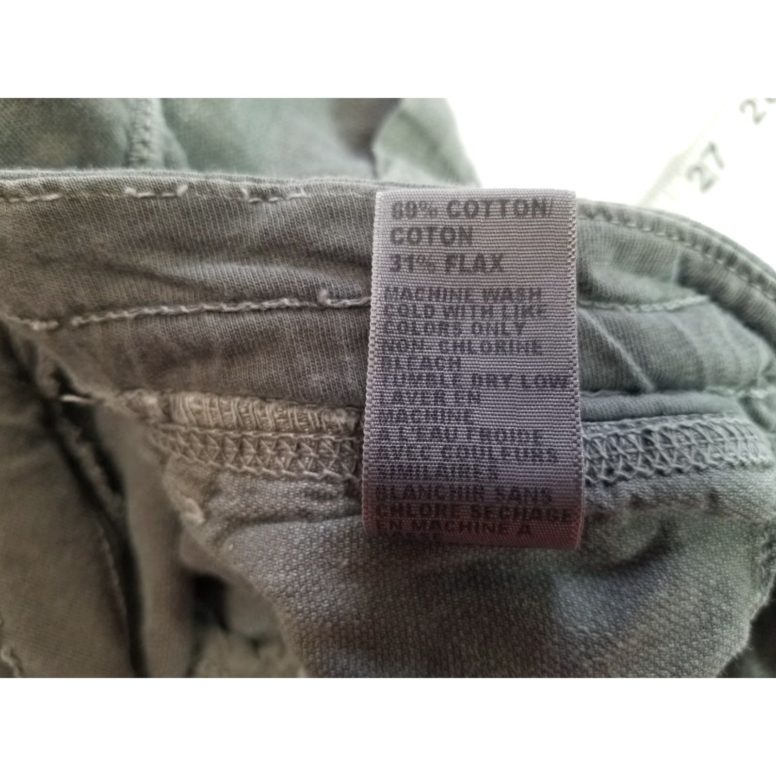 Vintage Standard James Perse Womens Cotton Jogger Pants Drawstring Waist Gray Size 0 Size 29" - 6 Thumbnail
