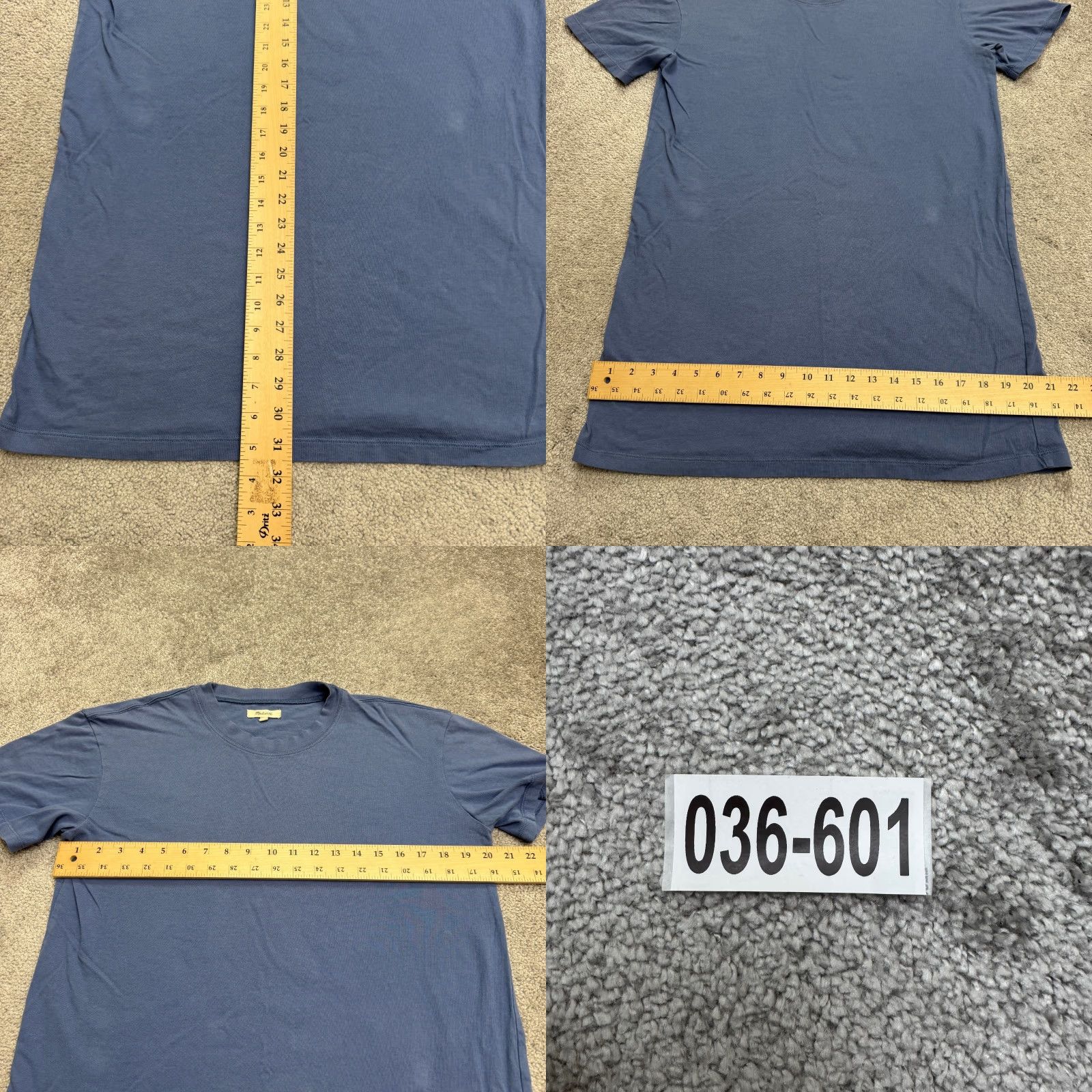 Madewell VINTAGE Madewell Women's T-Shirt Short Sleeve Crew Neck Basic Cotton Blue 90s Casual Everyday Easy Care Size M / US 6-8 / IT 42-44 - 8 Thumbnail