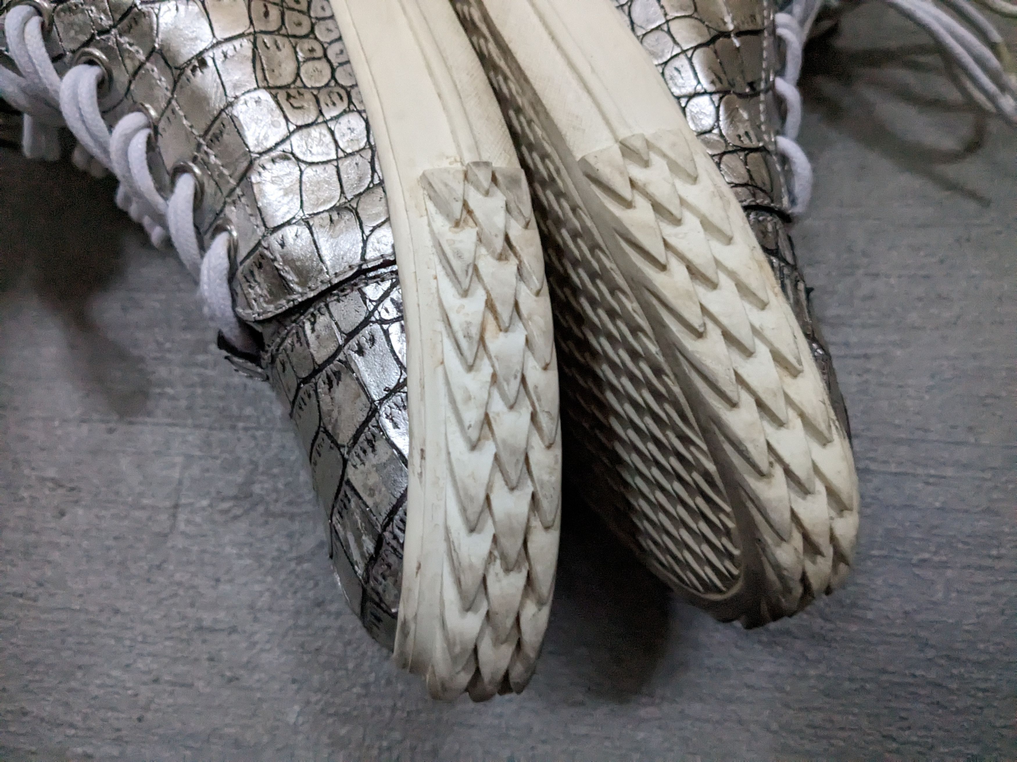 Giuseppe Zanotti Giuseppe Zanotti Sneakers Silver Crocodile Embossed High Top Size US 10 / EU 43 - 3 Thumbnail