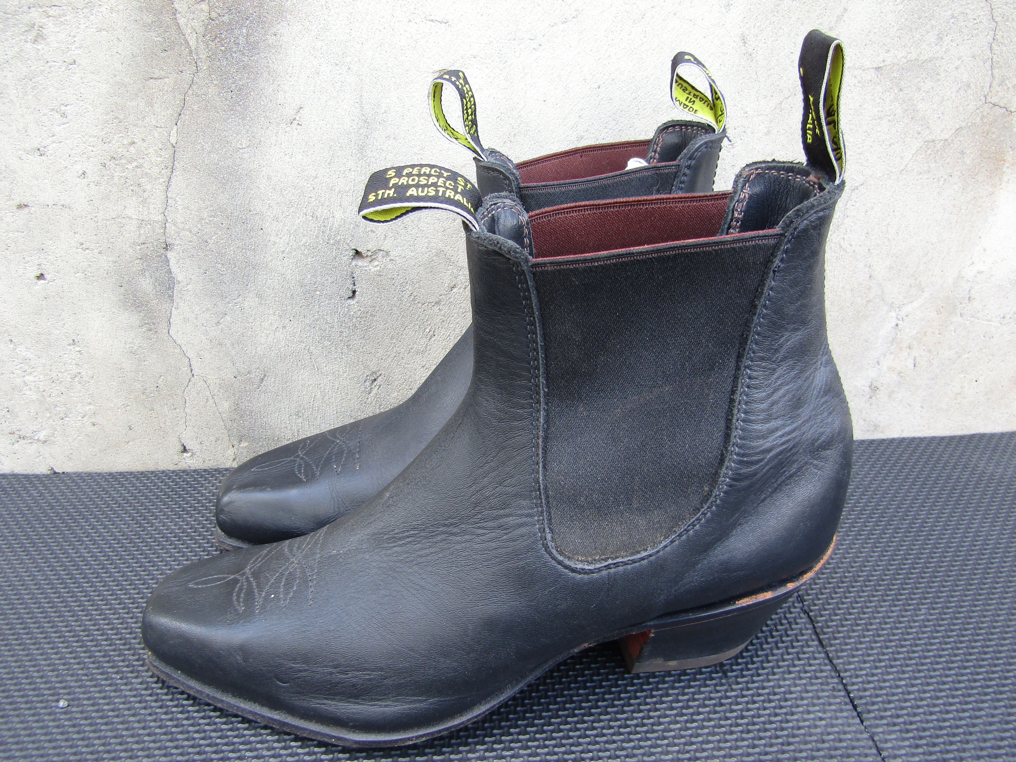 R.M. Williams Vintage RM Williams Black Boots Ranch Cuban Heel Santa Fe Size US 10 / EU 43 - 6 Thumbnail
